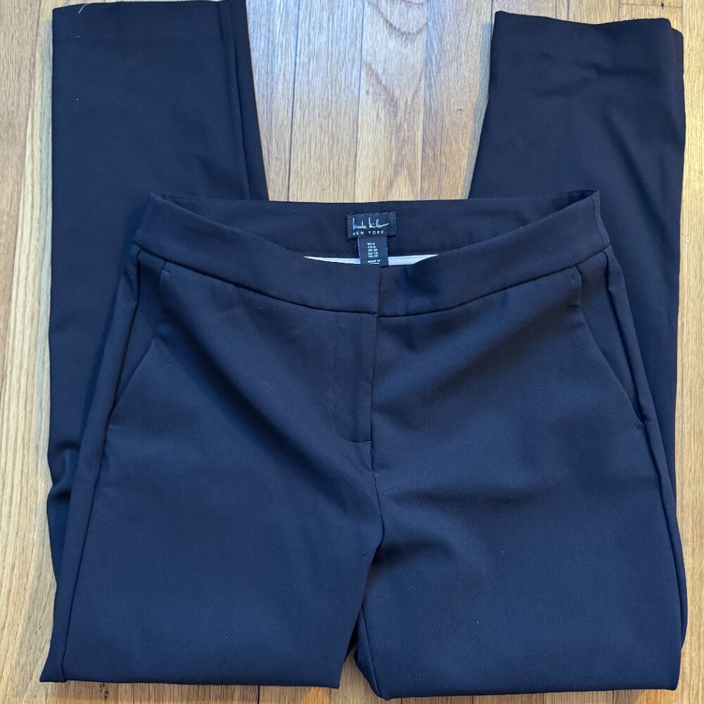 High waisted Nicole Miller women's black trousers - size 6 - straight leg